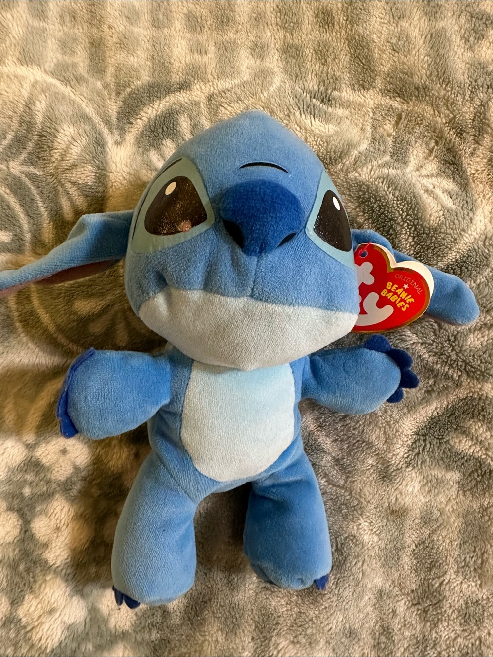 TY Beanie Babies Blue Stitch Plush Toy - Soft Kids Toy